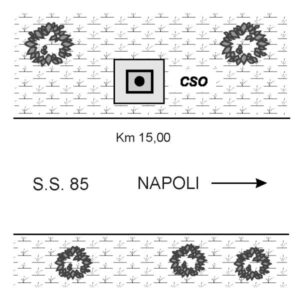0022#_###_036# - S.S.85  PIETRA CHILOMETRICA 15