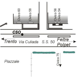 0043#_###_079# - FELTRE - S.S.50 KM 40,500 - VIA CULIADA 58