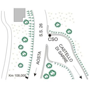 00AF#_###_074# - S.S. 26 KM 108,000 - BIVIO CASTELLO DI SARRE