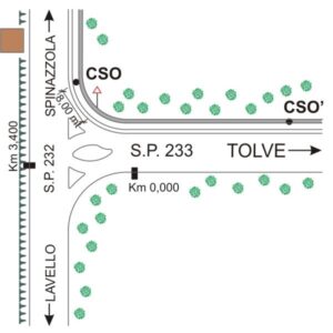 0168#_###_049# - S.P.233 KM 0,000 - EX S.S.169 - INCROCIO S.P.232
