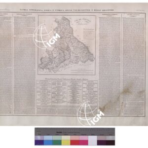 ATLANTE GEOGRAFICO,FISICO E STORICO DEL GRANDUCATO DI TOSCANA DI ATTILIO ZUCCAGNI - ORLANDINI - TAVOLA XII