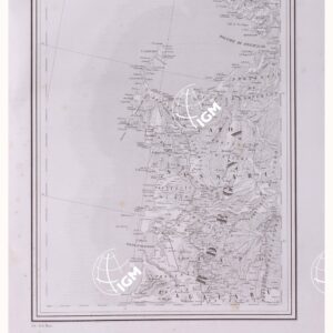 CARTA GEOGRAFICA DELL' ITALIA SECONDO LA SUA ATTUALE DIVISIONE POLITICA - TAVOLA XIV