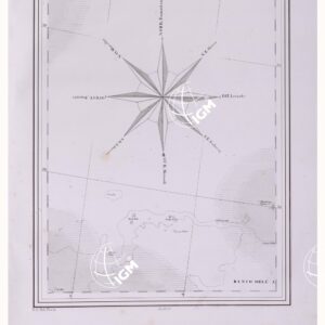 CARTA GEOGRAFICA DELL' ITALIA SECONDO LA SUA ATTUALE DIVISIONE POLITICA - Rosa dei Venti - TAVOLA XXI