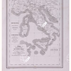 CARTA GEOGRAFICA DELL' ITALIA SECONDO LA SUA ATTUALE DIVISIONE POLITICA - Quadro d'unione - TAVOLA XXX