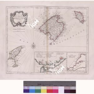 ATLAS UNIVERSEL DRESSÈ SUR' LES MEILLEURES CARTES MODERNES  - Parte I - CARTE DES ISLES DE MAJORQUE, MINORQUE ET YVICE