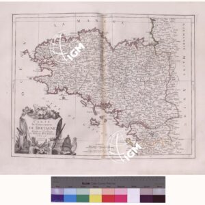 ATLAS UNIVERSEL DRESSÈ SUR' LES MEILLEURES CARTES MODERNES  - Parte I - CARTE DU GOVERNEMENT DE BRETAGNE