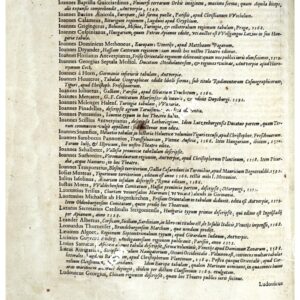 THEATRUM ORBIS TERRARUM (ATLANTE DELL' ORTELIO) A COLORI - CATALOGUS AUCTORUM TABULARUM GEOGRAPHICARUM PAGINA 5 LUDOVICUS