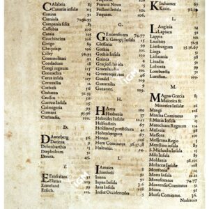 THEATRUM ORBIS TERRARUM (ATLANTE DELL' ORTELIO) A COLORI - QUONIAM VERO PLURES        B - N