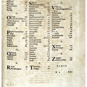 THEATRUM ORBIS TERRARUM (ATLANTE DELL' ORTELIO) A COLORI - QUONIAM VERO PLURES        N - Z