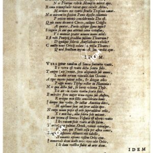 THEATRUM ORBIS TERRARUM (ATLANTE DELL' ORTELIO) A COLORI - EPIGRAMMATA PAGINA 1