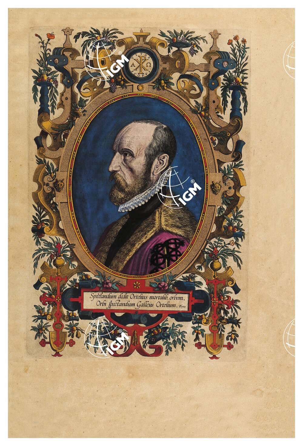 THEATRUM ORBIS TERRARUM (ATLANTE DELL' ORTELIO) A COLORI - SPECTANDUM DEDIT ORTELIUS MORTALIB ORBEN ORBI, SPECTANDUM GALLEUS ORTELIUM DEDICA FRONTE