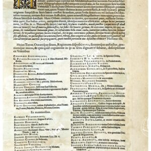 THEATRUM ORBIS TERRARUM (ATLANTE DELL' ORTELIO) A COLORI - TYPUS ORBIS TERRARUM TESTO