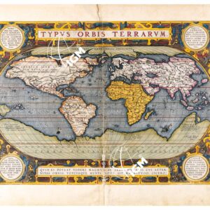 THEATRUM ORBIS TERRARUM (ATLANTE DELL' ORTELIO) A COLORI - TYPUS ORBIS TERRARUM TAVOLA 1