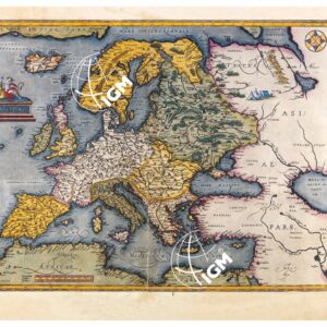 THEATRUM ORBIS TERRARUM (ATLANTE DELL' ORTELIO) A COLORI - EUROPA TAVOLA 2