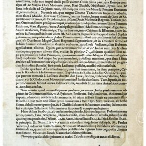 THEATRUM ORBIS TERRARUM (ATLANTE DELL' ORTELIO) A COLORI - ASIA TESTO