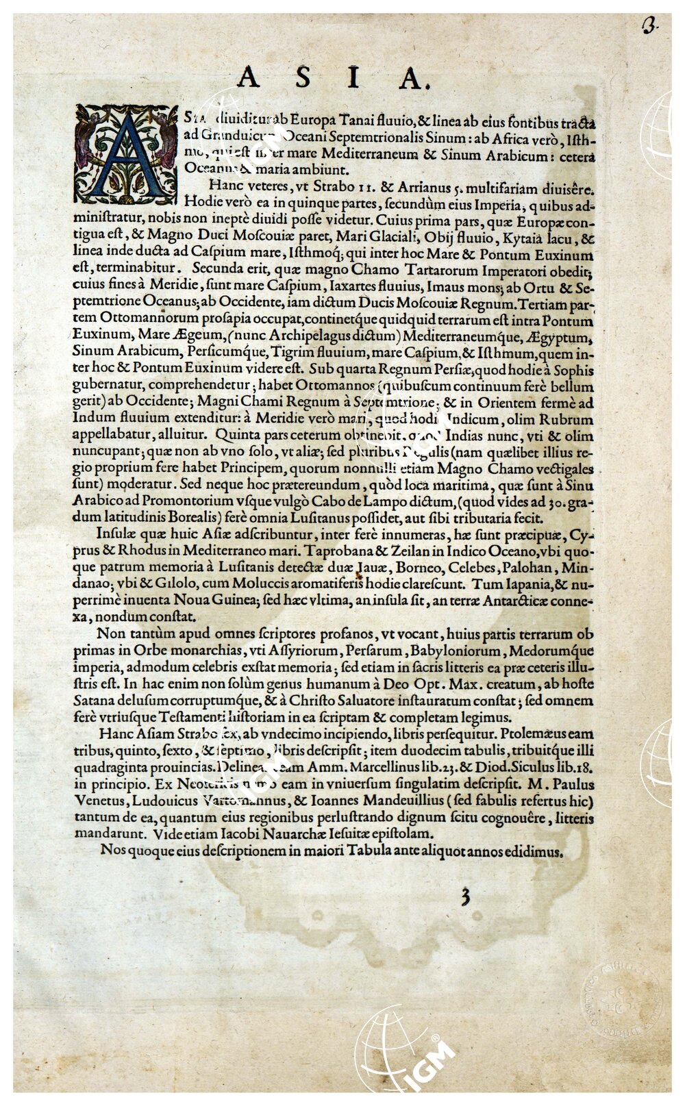 THEATRUM ORBIS TERRARUM (ATLANTE DELL' ORTELIO) A COLORI - ASIA TESTO