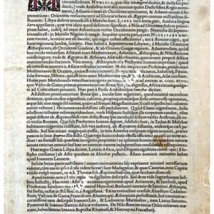 THEATRUM ORBIS TERRARUM (ATLANTE DELL' ORTELIO) A COLORI - AFRICA TESTO