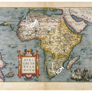 THEATRUM ORBIS TERRARUM (ATLANTE DELL' ORTELIO) A COLORI - AFRICÆ TABULA NOVA TAVOLA 4