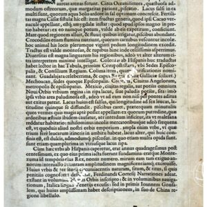 THEATRUM ORBIS TERRARUM (ATLANTE DELL' ORTELIO) A COLORI - NOVA HISPANIA  TESTO