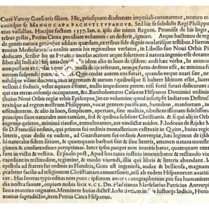 THEATRUM ORBIS TERRARUM (ATLANTE DELL' ORTELIO) A COLORI - PERUVIA TESTO RETRO