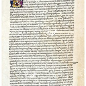 THEATRUM ORBIS TERRARUM (ATLANTE DELL' ORTELIO) A COLORI -  BRITANNICA INSULÆ  TESTO
