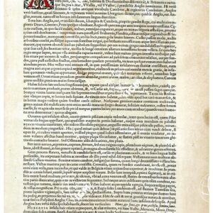 THEATRUM ORBIS TERRARUM (ATLANTE DELL' ORTELIO) A COLORI - ANGLIA  TESTO