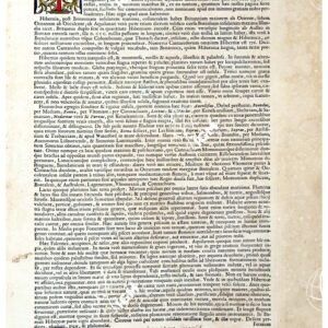 THEATRUM ORBIS TERRARUM (ATLANTE DELL' ORTELIO) A COLORI - HIBERNIA  TESTO FRONTE