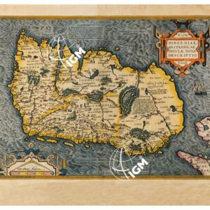 THEATRUM ORBIS TERRARUM (ATLANTE DELL' ORTELIO) A COLORI - HIBERNIA  TAVOLA 14