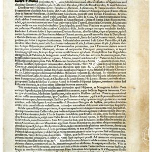 THEATRUM ORBIS TERRARUM (ATLANTE DELL' ORTELIO) A COLORI - HISPANIA TESTO