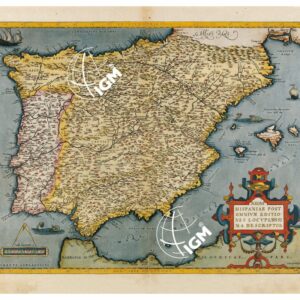 THEATRUM ORBIS TERRARUM (ATLANTE DELL' ORTELIO) A COLORI - HISPANIA TAVOLA 16