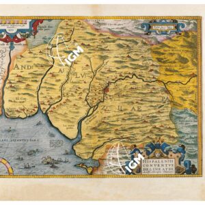THEATRUM ORBIS TERRARUM (ATLANTE DELL' ORTELIO) A COLORI - HISPALENSIS CONVENTUS DELINEATIO  TAVOLA 18