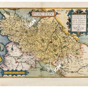 THEATRUM ORBIS TERRARUM (ATLANTE DELL' ORTELIO) A COLORI - PICTAVIA   TAVOLA 23