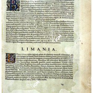 THEATRUM ORBIS TERRARUM (ATLANTE DELL' ORTELIO) A COLORI - BITURIGUM REGIO - LIMANIA  TESTO