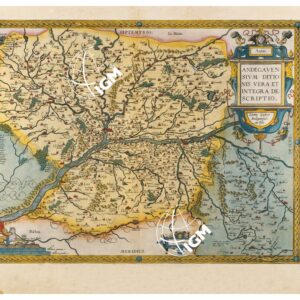 THEATRUM ORBIS TERRARUM (ATLANTE DELL' ORTELIO) A COLORI - ANDEGAVENSIUS DUCATUS  TAVOLA 25