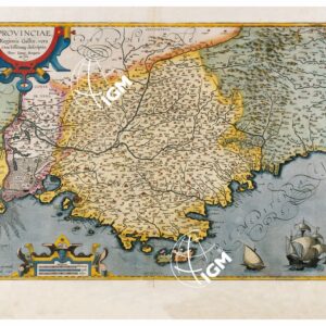 THEATRUM ORBIS TERRARUM (ATLANTE DELL' ORTELIO) A COLORI - PROVINCIÆ  TAVOLA 28