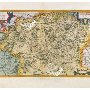 THEATRUM ORBIS TERRARUM (ATLANTE DELL' ORTELIO) A COLORI - LOTHARINGIA  TAVOLA 30