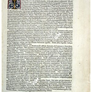 THEATRUM ORBIS TERRARUM (ATLANTE DELL' ORTELIO) A COLORI - BURGUNDIÆ DUCATUS  TESTO