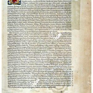THEATRUM ORBIS TERRARUM (ATLANTE DELL' ORTELIO) A COLORI - GERMANIA  TESTO