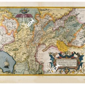 THEATRUM ORBIS TERRARUM (ATLANTE DELL' ORTELIO) A COLORI -  GELDRIA   TAVOLA 36