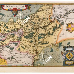 THEATRUM ORBIS TERRARUM (ATLANTE DELL' ORTELIO) A COLORI - NAMURCUM    TAVOLA 39