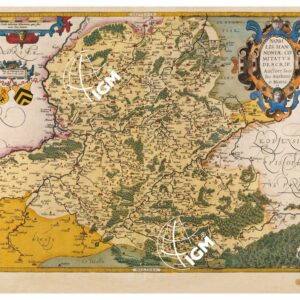 THEATRUM ORBIS TERRARUM (ATLANTE DELL' ORTELIO) A COLORI - HANNONIA   TAVOLA 40