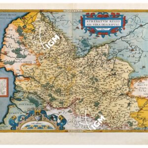 THEATRUM ORBIS TERRARUM (ATLANTE DELL' ORTELIO) A COLORI - ARTESIA    TAVOLA 41