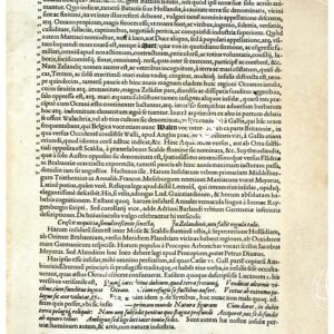 THEATRUM ORBIS TERRARUM (ATLANTE DELL' ORTELIO) A COLORI - ZELANDIA TESTO