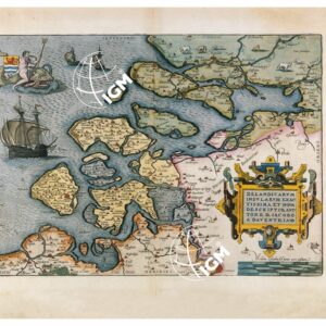 THEATRUM ORBIS TERRARUM (ATLANTE DELL' ORTELIO) A COLORI - ZELANDIA TAVOLA 43