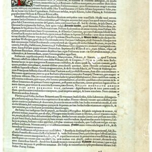 THEATRUM ORBIS TERRARUM (ATLANTE DELL' ORTELIO) A COLORI - FRISIA  TESTO