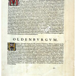 THEATRUM ORBIS TERRARUM (ATLANTE DELL' ORTELIO) A COLORI - THIETMARSIA, OLDENBURGUM TESTO