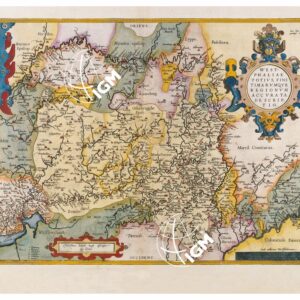 THEATRUM ORBIS TERRARUM (ATLANTE DELL' ORTELIO) A COLORI - WESTPHALIA TAVOLA 51