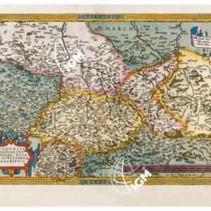 THEATRUM ORBIS TERRARUM (ATLANTE DELL' ORTELIO) A COLORI - SAXONIA    TAVOLA 52