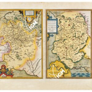 THEATRUM ORBIS TERRARUM (ATLANTE DELL' ORTELIO) A COLORI - HASSIA HENNENBERGENSIS PRINCIPATUS    TAVOLA 54