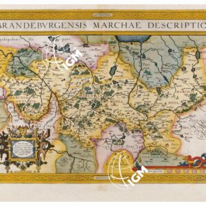 THEATRUM ORBIS TERRARUM (ATLANTE DELL' ORTELIO) A COLORI - BRANDEBURGICUS MARCHIONATUS   TAVOLA 56